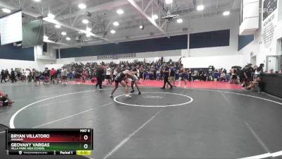 138 lbs Cons. Round 4 - Bryan Villatoro, Anaheim vs Geovany Vargas, Villa Park High School