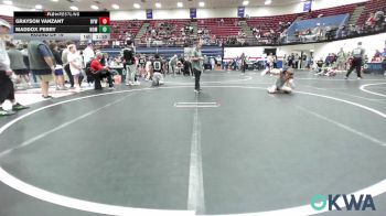 76 lbs Round Of 16 - Grayson Vanzant, Bristow Elementary Wrestling Club vs Maddox Perry, Team Nomad