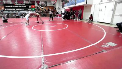 165 lbs Champ. Round 1 - Gannon Cooper-Erickson, Long Beach Wilson vs Aleksander Mendoza, Corona Del Mar