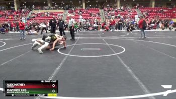 205 lbs Semifinal - Alex Matney, Victory vs Maverick Lies, Newton Wrestling Club