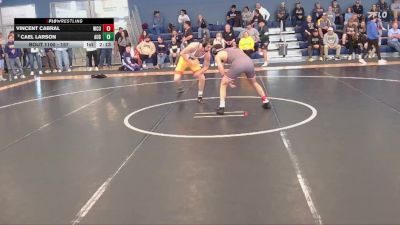 157 lbs Champ. Round 2 - Cael Larson, Augustana (SD) vs Vincent Cabral, Western Colorado University