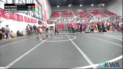 112-119 lbs Consi Of 4 - Isaac Nickels, Weatherford Youth Wrestling vs Blake O'Brien, OKC Saints Wrestling
