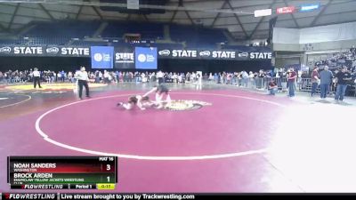 86 lbs Champ. Round 2 - Noah Sanders, Washington vs Brock Arden, Enumclaw Yellow Jackets Wrestling Club