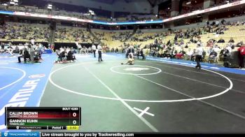 106 Class 4 lbs Cons. Round 3 - Gannon Kuhn, Timberland vs Calum Brown, Lafayette (Wildwood)