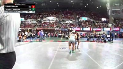 G - 170 lbs Quarterfinal - Harley Fetters, Cut Bank Girls vs Jazmyn Werk, Havre Girls