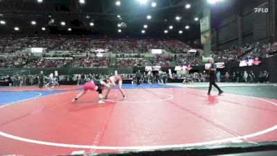 130 lbs Champ. Round 2 - Addison Bohrman, Bozeman Wrestling Club vs Maia Campbell, Fort Benton Longhorn Wrestling