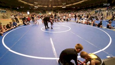 43 lbs Rr Rnd 3 - Miles Sanders, Sallisaw Takedown Club vs Hudson Holderman, Keystone Wrestling Club