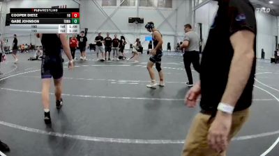 165 lbs Round 3 (4 Team) - Gabe Johnson, TDWC Maniacs vs Cooper Dietz, Freakztyle Wrestling