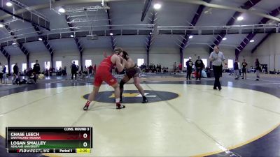 165 lbs Cons. Round 3 - Logan Smalley, Ashland University vs Chase Leech, Unattached-Indiana