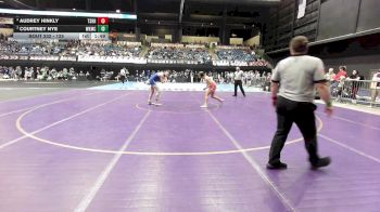 125 lbs Semifinal - Courtney Nye, Wichita-Kapaun Mt. Carmel HS vs Audrey Hinkly, Tecumseh-Shawnee Heights HS