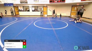 74 lbs Rr Rnd 5 - Jaylynn Rainbolt, Gentry Youth Wrestling vs Sophia Robinson, Miami