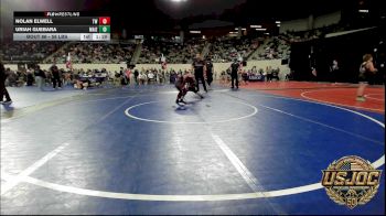 58 lbs Semifinal - Nolan Elwell, Tuttle Wrestling vs Uriah Guebara, Maize WC