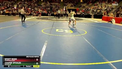 106-2A/1A 3rd Place Match - Wyatt Rossi, Sparrows Point vs Cooper Spoales, Damascus