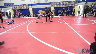 46 lbs Consi Of 4 - Maverick Schadegg, Skiatook Youth Wrestling vs Aamyr'e Proctor, Unattached