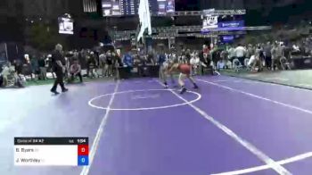 106 lbs Consi Of 64 #2 - Barrett Byers, Oklahoma vs Jason Worthley, Utah