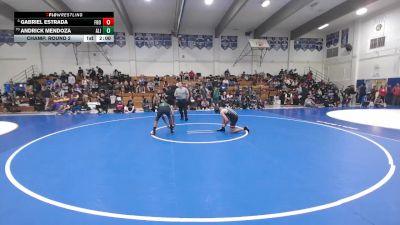 136 lbs Champ. Round 2 - Andrick Mendoza, Alisal vs Gabriel Estrada, Frontier