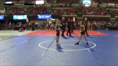 69 lbs Champ. Round 1 - Rylee Macdonald, Team Champs vs Meela Hawley, Billings Wrestling Club