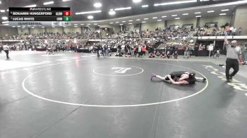 165 lbs Quarterfinal - Lucas White, Lubbock vs Benjamin Hungerford, Aledo