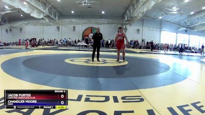 285 lbs Round 2 - Jacob Purtee, Lake Erie Wrestling Club vs Chandler Moore, Ohio