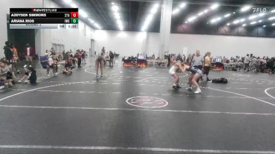 130/135 Round 2 - Addysen Simmons, 2TG vs Ariana Rios, Icon Wrestling Club