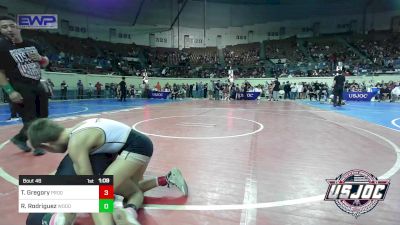 80 lbs Round Of 16 - Tenner Gregory, Prodigy Elite Wrestling vs Romeo Rodriguez, Woodward Youth Wrestling