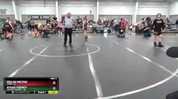 96 lbs Semis (4 Team) - Nolan Milton, SMWC vs Ryker Keeney, Daytrip Orange
