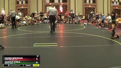 50 lbs Round 3 (4 Team) - Zayden Berckman, Upper Twp W/C vs Maximus Steele, Revival Gray