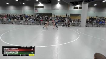 157 lbs Champ. Round 2 - Tristan Sinnard, Moen Wrestling Academy vs Caiden Talento, South Side Wrestling Club