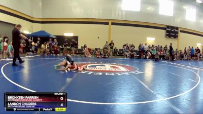 49 lbs Round 1 - Bronxten Parrish, Contenders Wrestling Academy vs Landon Childers, Delta Wrestling Club Inc.