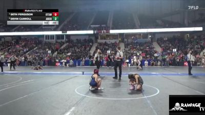 90 lbs Champ. Round 1 - Brielyn Deters, Bobcat Wrestling Club vs Harper Rose, Jr Wildcats