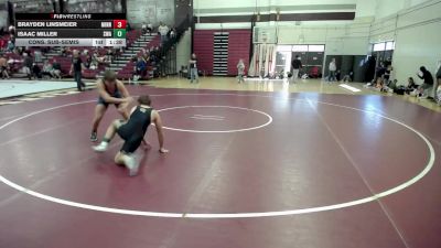 160 lbs Cons. Sub-semis - Brayden Linsmeier, Minnesota vs Isaac Miller, Summit Wrestling Academy