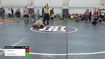 65-M lbs Consi Of 16 #1 - Asa Johnson, PA vs Jonathan Carmichael, WV