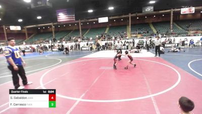 46 lbs Quarterfinal - George Gabaldon, Juggernaut Wrestling Club vs Frankie Carrasco, Tucson Cyclones