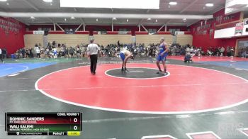 217 lbs Cons. Round 1 - Wali Salemi, Newark Memorial High School vs Dominic Sanders, Mt. Eden High School