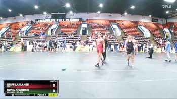 160 lbs Quarterfinal - Griff LaPlante, KD6 vs Owen Segorski, Michigan Premier