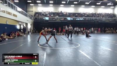 157 lbs Cons. Round 3 - Leo Rubino-Lobue, Skyline College vs Javier Farfan, Sierra College