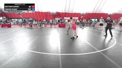 190 lbs 5th Place Match - Matthew Dziura, IZZY Style Wrestling vs Tristan Stamp, Patton Trained