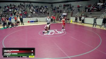 150 lbs Quarterfinal - Monroe Harris, Mt. Vernon vs Julian Dickinson, North Posey