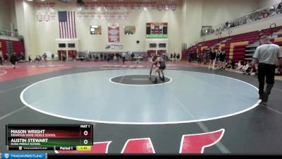 95 lbs Quarterfinal - Austin Stewart, Kuna Middle School vs Mason Wright, Mountain Home Middle School