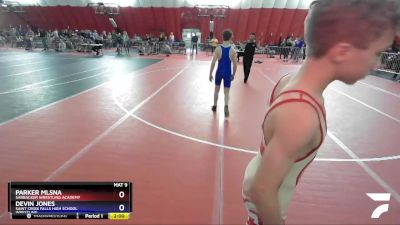 113 lbs Cons. Round 2 - Parker Mlsna, Sarbacker Wrestling Academy vs Devin Jones, Saint Croix Falls High School Wrestling