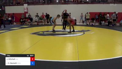 74 kg Consi Of 32 #2 - Jovon Mitchell, Viking Wrestling Club (IA) vs Sam Beckett, Pennsylvania