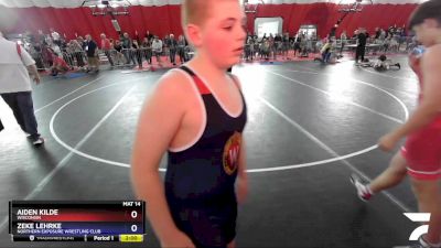 187 lbs Round 5 - Aiden Kilde, Wisconsin vs Zeke Lehrke, Northern Exposure Wrestling Club