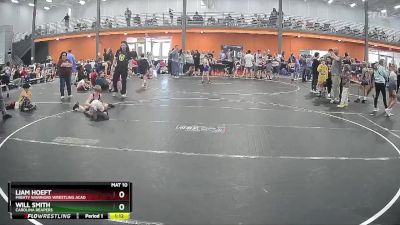 70 lbs Cons. Semi - Liam Hoeft, Mighty Warriors Wrestling Acad vs Will Smith, Carolina Reapers