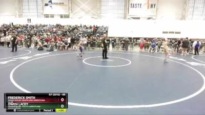 85 lbs Cons. Round 5 - Frederick Smith, Grain House Grapplers Wrestling Club vs Owen Lacey, Ogdensburg Youth Wrestling Association