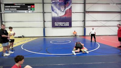 154 lbs Rr Rnd 1 - Logan D'Agostino, Brady Strong vs Gabe Paradis, Grit Mat Club Blue