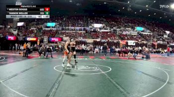 A - 215 lbs Champ. Round 1 - Tannon Weller, Frenchtown vs Weston Boggs, Hardin