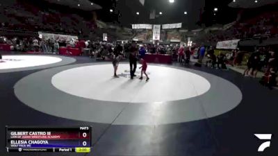 49 lbs Quarterfinal - Gilbert Castro Iii, Lion Of Judah Wrestling Academy vs Ellesia Chagoya, Wolf Pack WC