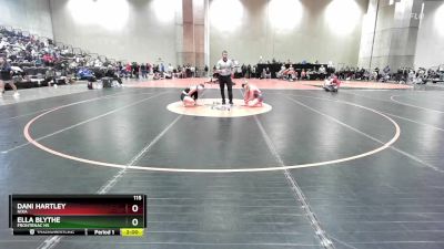 115 lbs Champ. Round 3 - Dani Hartley, Nixa vs Ella Blythe, Frontenac HS