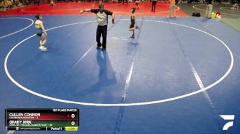 75 lbs Finals (8 Team) - Grady Kirk, STMA (St. Michael/Albertville) vs Cullen Connor, Caledonia/Houston