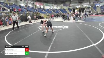 123 lbs Final - Uriah Martinez, Alamosa vs Chaz Erickson, Cornerstone Wrestling